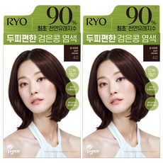 RYO 呂 頭皮舒適黑豆染髮劑 120g, 4.0 Deep Brown, 2盒