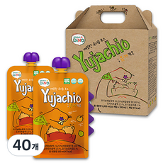 오가닉디노 깨끗한 유기농 주스 유자키오, 100ml, 40개