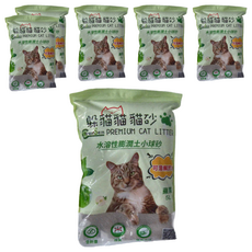 躲貓貓 水溶性膨潤土小球砂, 蘋果 5L, 低粉塵, 除臭, 6袋