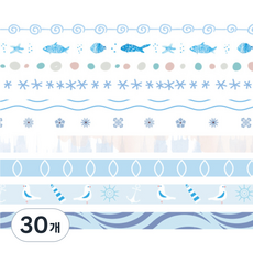 Life Bag 可愛紙膠帶, 30個, 09 海洋