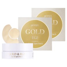 쁘띠페 골드 EGF 하이드로겔 아이 패치 1.1g x 60p + 스팟패치 0.6g x 30p, 2개