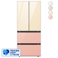 [삼성 감사 페스티벌] [색상선택형] 삼성전자 비스포크 키친핏 김치플러스 4도어 냉장고 420L 방문설치, RQ42A94A1AP