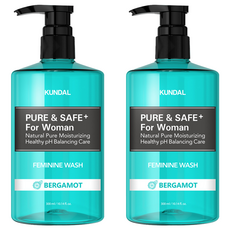 KUNDAL 昆黛爾 清爽女性護理液 佛手柑香, 2瓶, 300ml