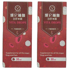U-START 維它補血 Vita Drops 30ml 犬貓適用, 補充造血營養, 促進新陳代謝, 有助凝血功能, 補血, 2罐