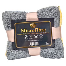 GCH 極細纖維珊瑚絨抹布 10入 23cm x 27cm 居家清潔, 1組