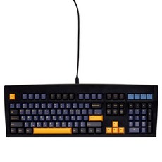 QSENN 全潤滑Gasket結構有線機械式鍵盤, DT35 104 8K, 薄荷軸, 黑色