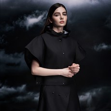 TECH SKIN 女性兩件式雨衣, 黑色, 1個