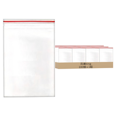 百貨King 透明夾鏈袋 食品收納保鮮、防潮耐用、居家外出皆適用, 12(45 x 34cm), 100個, 1組