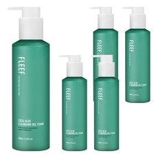 [비건뷰티] 플리프 시카 알로에 클렌징 젤 폼, 200ml, 5개