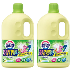 Haiter 新奇 台灣公司貨 漂白水 淡雅花朵香 綠色, 2L, 2桶