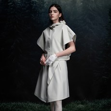 TECH SKIN 女性兩件式雨衣, 奶油色, 1個