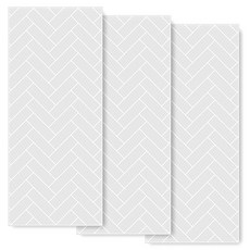 DING DONG PET 寵物防滑墊 折疊式 3入, 正面(灰色人字紋), 背面(炭灰色)