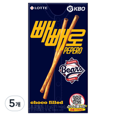 PEPERO 巧克力夾心 KBO 斗山熊隊, 53g, 5個