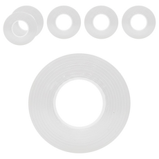 SUCCESS 成功 奈米不留痕膠帶 30mm 透明雙面膠帶 高黏性, 6捲