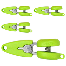 CANARY 長谷川刃物 超迷你剪刀, 日本產 不鏽鋼 ABS塑膠, 湖水綠, 4個