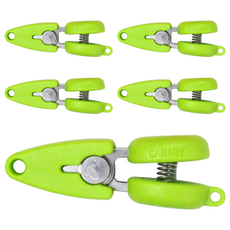 CANARY 長谷川刃物 超迷你剪刀, 日本產 不鏽鋼 ABS塑膠, 湖水綠, 5個