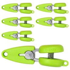 CANARY 長谷川刃物 超迷你剪刀, 日本產 不鏽鋼 ABS塑膠, 湖水綠, 6個