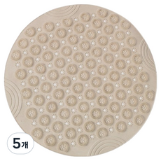 포텐키트 실용적 발지압매트 30 x 30 cm, 5개, 브라운