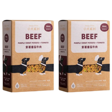 Doggy Willie 小犬威利 犬用凍乾主食，紫薯蕃茄牛肉，富含天然牛磺酸，抗氧化茄紅素，富含膳食纖維, 200g, 2盒