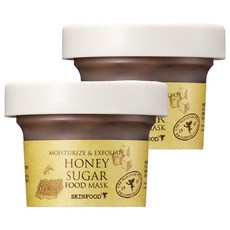 SKINFOOD 蜜糖保濕去角質軟磨砂面膜 120g, 1罐, 2罐