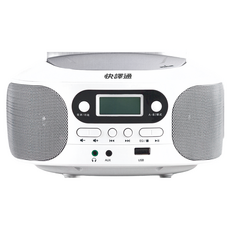 abee 快譯通 CW1012 數位便攜式CD/MP3/USB播放器 FM收音機, 白色