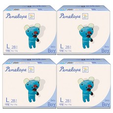 페넬로페 씬씬씬 에어슬림 밴드형 기저귀 남아용, 112매, 대형(L)