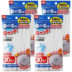 LEC 濾髮網 30入, 白色, 4包