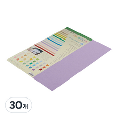 종이문화 레인보우카드 두꺼운 양면카드지 205g 21 퍼플, A3, 30개