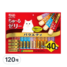 챠오츄르 고양이 스틱 짜먹는 간식, 참치 + 가다랑어 + 닭가슴살 + 혼합맛(닭가슴살/게), 15g, 120개 참치 + 가다랑어 + 닭가슴살 + 혼합맛(닭가슴살/게), 15g, 120개