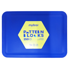mideer 磁力幾何積木 附分隔收納箱 3歲以上 250片, 1盒, MD6283