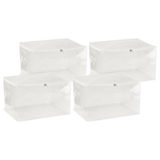 葉子小舖 棉被衣物透明收納袋 XXL 特大號, 透明色, 4個