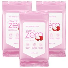 BANILA CO 芭妮蘭 Clean It Zero零感肌荔枝維他命卸妝巾, 3包, 30張