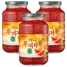 담터 허니 루비자몽, 1kg, 1개입, 3개