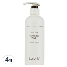 BEBECOOK L'abrier 從頭到腳沐浴露, 4個, 300ml