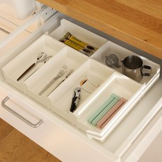 달팽이리빙 드마망 서랍 수납 칸막이 정리함, 6개