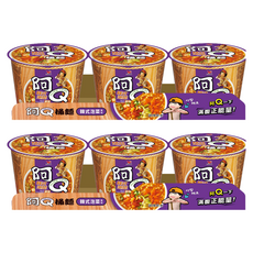 統一 阿Q桶麵 韓式泡菜風味 102g, 6入