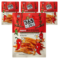 삼육오점이사 사조 한입 먹태 매콤한맛, 25g, 4개