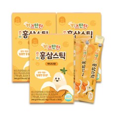 Pungnyeonbogam 紅蔘果凍條隨身包 香蕉味 10g 28包, 3盒, 280g