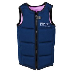 PRAZEL 雙面潛水布料救生衣, 海軍藍 + 粉紅色