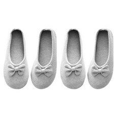 墊棉絲帶橡膠鞋底套鞋, 灰色, 2組