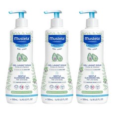 mustela 慕之恬廊 嬰兒洗髮沐浴雙潔乳, 500ml, 3瓶