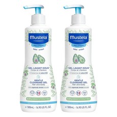 mustela 慕之恬廊 嬰兒洗髮沐浴雙潔乳, 500ml, 2瓶