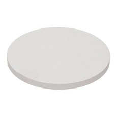 COZY TABLE 柔和風扁平圓形高腳盤, 1個, 白色