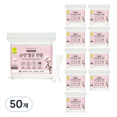 뷰렌드 비건 순면 멸균 종이 면봉, 100개입, 50개