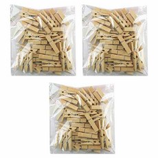 ABM 나무집게, 베이지, 300개