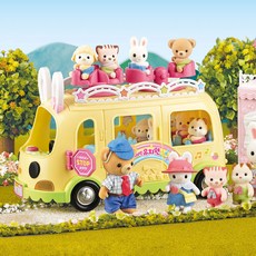 ONE&ONE Konggi Rabbit 幼稚園巴士特別娃娃屋套組, 1個, 混合顏色