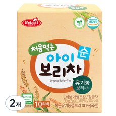 베베스트 처음 먹는 아이 보리차, 30g, 2개
