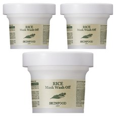 SKINFOOD 米粒去角質保濕面膜 120g, 1罐, 3罐