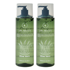 DR.MOON Personalcare 蘆薈積雪草舒緩凝膠, 1000ml, 2瓶