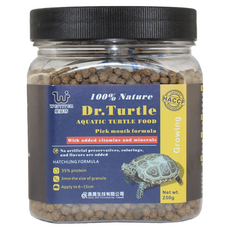 WEIYITER 維益特 台灣公司貨 水龜挑嘴成長浮水飼料, 250g, 1罐